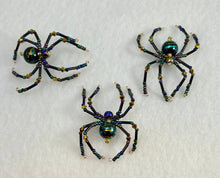 Load image into Gallery viewer, Beaded Aurora Borealis Swirl Spiderling