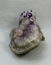 Load image into Gallery viewer, Amethyst Display with Cheveron Amethyst Spiderling