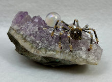 Load image into Gallery viewer, Amethyst Display with Smoky Topaz Spiderling