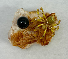 Load image into Gallery viewer, Barite with Yellow Agate Spiderling