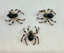 Load image into Gallery viewer, Beaded Black Lava Spiderling