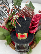 Load image into Gallery viewer, Black Lucite Skull & Spider Wreath Display