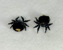 Load image into Gallery viewer, Hand Made Black Warm Fuzzy Jumping Spider