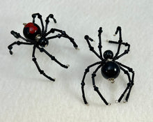 Load image into Gallery viewer, Beaded Black Widow Spider