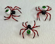Load image into Gallery viewer, Beaded Bloody Eye Ball Spiderling