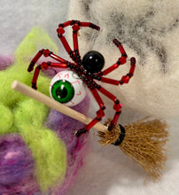 Load image into Gallery viewer, Beaded Bloody Eye Ball Spiderling