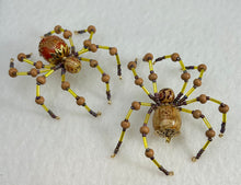 Load image into Gallery viewer, Beaded Boho Wooden Spider