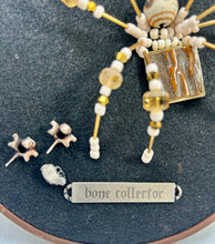 Load image into Gallery viewer, Vintage Cufflink Gold & Antler on Black 6 Inch Hoop Spider