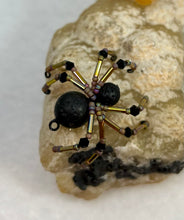 Load image into Gallery viewer, Calcite Display with Black Lava Spiderling