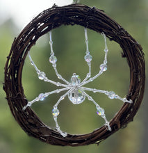Load image into Gallery viewer, Hand Beaded Crystal Sun Catcher Spider