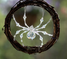 Load image into Gallery viewer, Hand Beaded Crystal Queen Sun Catcher Spider