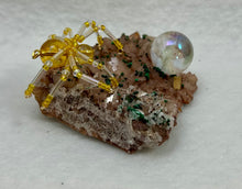 Load image into Gallery viewer, Epidote Display with Yellow Citrine Spiderling
