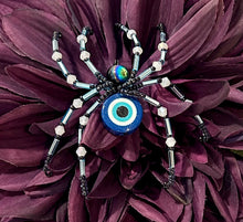 Load image into Gallery viewer, Beaded Evil Eye Spider