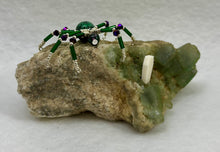 Load image into Gallery viewer, Green Fluorite Display with Ruby in Zoisite Spiderling