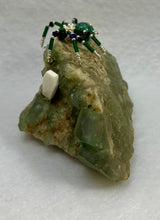 Load image into Gallery viewer, Green Fluorite Display with Ruby in Zoisite Spiderling