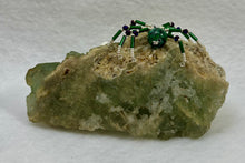 Load image into Gallery viewer, Green Fluorite Display with Ruby in Zoisite Spiderling
