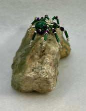 Load image into Gallery viewer, Green Fluorite Display with Ruby in Zoisite Spiderling