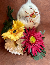 Load image into Gallery viewer, Beaded Glass Heart Spiderling