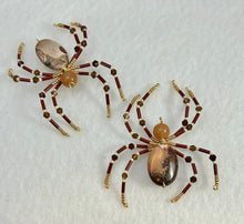 Load image into Gallery viewer, Beaded Oval Jasper Spider