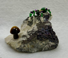 Load image into Gallery viewer, Peacock Ore Display with Ruby in Zoisite Spiderling