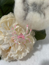 Load image into Gallery viewer, Beaded Pink Frosted Glass Spiderling