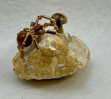 Load image into Gallery viewer, Quartz Geode with Brown Goldstone Spiderling