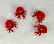 Load image into Gallery viewer, Hand Made Red Warm Fuzzy Jumping Spider
