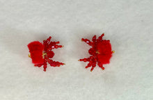 Load image into Gallery viewer, Hand Made Red Warm Fuzzy Jumping Spider
