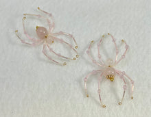 Load image into Gallery viewer, Beaded Rose Quartz Spider