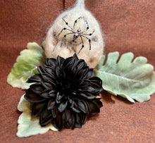 Load image into Gallery viewer, Beaded Silver Metal Skull Spiderling