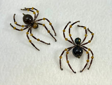 Load image into Gallery viewer, Beaded Smokey Quartz Spider