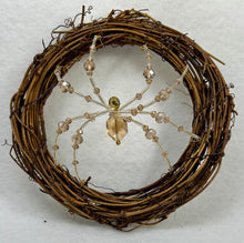 Load image into Gallery viewer, Hand Beaded Topaz Crystal Sun Catcher Spider