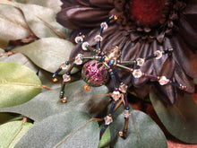 Load image into Gallery viewer, Beaded Metal Aurora Spider