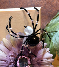 Load image into Gallery viewer, Beaded Black Agate Spider