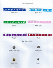 Load image into Gallery viewer, Handmade Custom Longhaired Cat Silhouette Pink Cat Blank Greeting Card