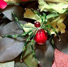 Load image into Gallery viewer, Beaded Cherry Spider
