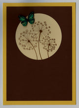 Load image into Gallery viewer, Handmade Custom Fabric Lucky the Licking/Cleaning Cat Blank Greeting Card