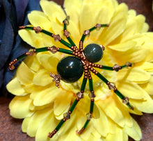 Load image into Gallery viewer, Beaded Indian Jasper Spider
