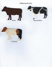 Load image into Gallery viewer, Handmade Custom Large Animal Buttercup the Cow Blank Greeting Card