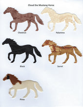 Load image into Gallery viewer, Handmade Custom Large Animal Cloud the Modern Horse Blank Greeting Card