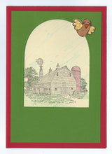 Load image into Gallery viewer, Handmade Custom Large Animal Squiggles the Pig Blank Greeting Card