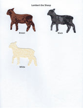 Load image into Gallery viewer, Handmade Custom Large Animal Lambert the Sheep or Lamb Blank Greeting Card