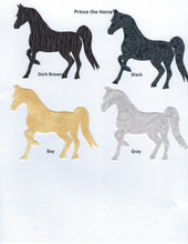 Load image into Gallery viewer, Handmade Custom Large Animal Prince the Prancing Horse Blank Greeting Card