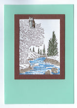 Load image into Gallery viewer, Handmade Custom Large Animal Brighty the Donkey or Mule Blank Greeting Card