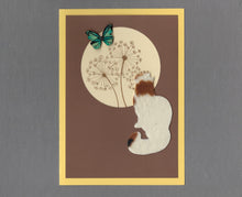 Load image into Gallery viewer, Handmade Custom Fabric Max the Maine Coon Cat Blank Greeting Card