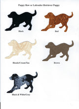 Load image into Gallery viewer, Handmade Custom Labrador Retriever Puppy Bow Dog Blank Greeting Card