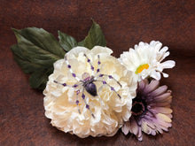 Load image into Gallery viewer, Beaded Purple Dyed Crazy Lace Spider