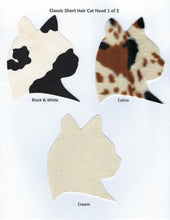 Load image into Gallery viewer, Handmade Custom Shorthaired Silhouette Pink Cat Blank Greeting Card