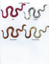 Load image into Gallery viewer, Handmade Custom Small Animal Cuddles the Snake Blank Greeting Card