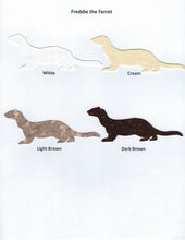 Load image into Gallery viewer, Handmade Custom Small Animal Freddie the Ferret Blank Greeting Card